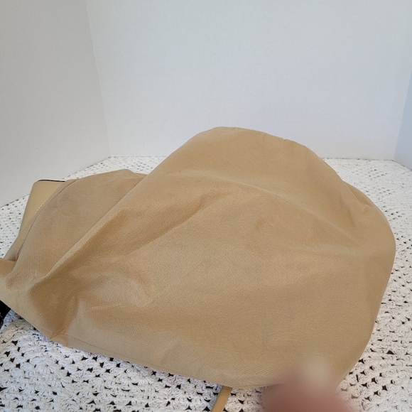 Daniela Moda Baguette handbag/purse Blk and tan CLASSIC Elegance - Picture 8 of 10